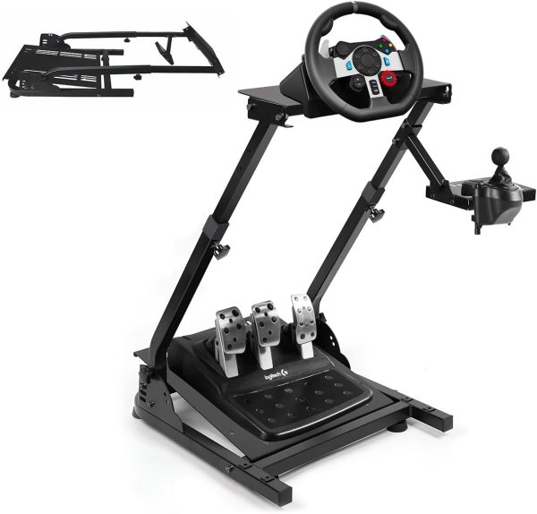 Racing Wheel Stand Adjustable Foldable Steering Wheel Sim Racing