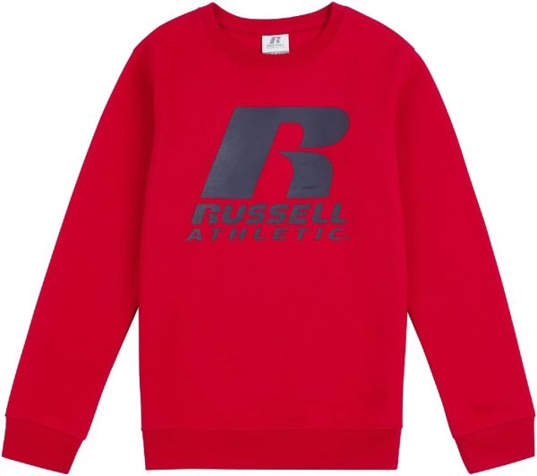 Russell Athletic Boys RSL0016668 Logo Crew Neck 10-11Y Cassis