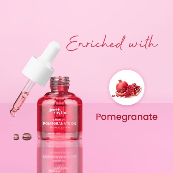 1733016012 Earth Rhythm Cold Pressed Organic Pomegranate Oil 30 GM Protects from UV Damage Reduces Appearance of Pigmentation Blemishes and Dark Spots