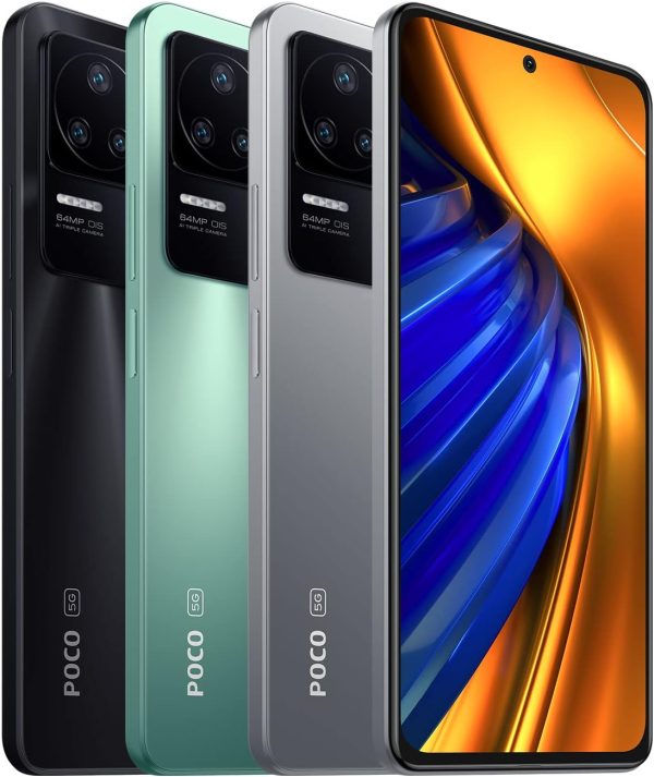 ⁦Xiaomi POCO F4 5G Moonlight Sliver 8GB RAM, 256 Storage 120 Hz 6.67” AMOLED DotDisplay Snapdragon 8 with 5G 64MP main camera with OIS 67W turbo charging⁩ - الصورة ⁦3⁩