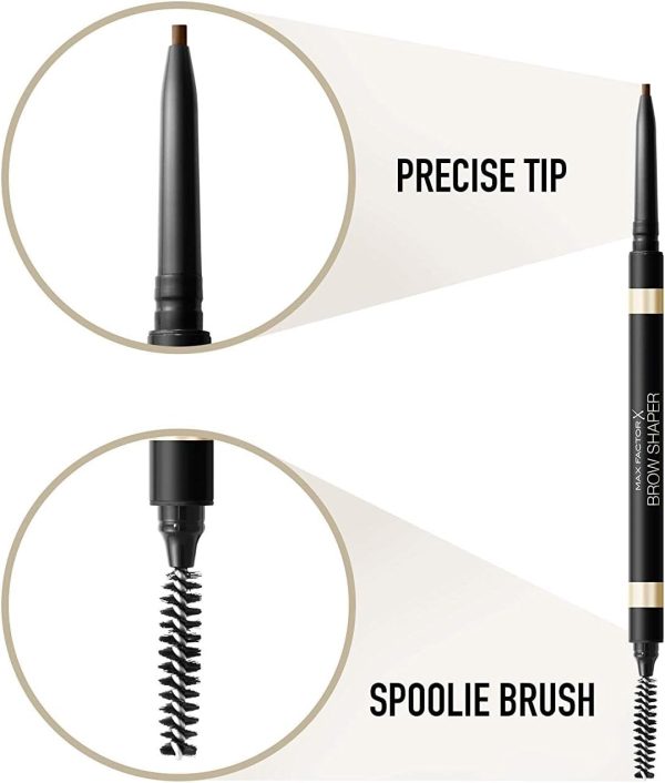 ⁦Max Factor Brow Shaper Eye Brow Pencil, 30 Deep Brown, 1 G⁩ - الصورة ⁦4⁩