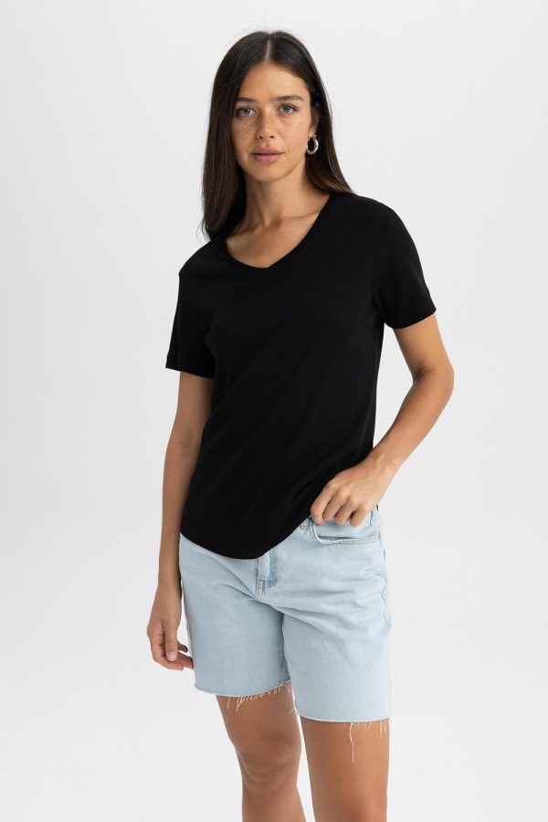 ⁦DeFacto Womens B0647AX T-Shirt⁩ - الصورة ⁦2⁩