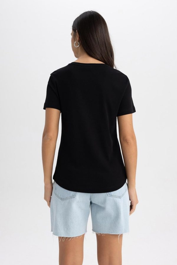 ⁦DeFacto Womens B0647AX T-Shirt⁩ - الصورة ⁦6⁩