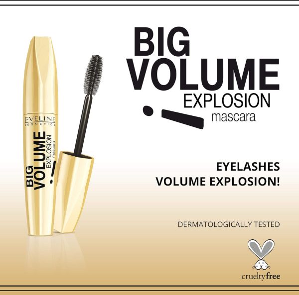 ⁦Eveline Cosmetics Big Volume Explosion Mascara⁩ - الصورة ⁦2⁩