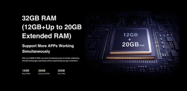 ⁦كاميرا V30 برو 32 RAM + 512 روم 200MP ديمنستي 7050 5G شاشة 6.55 انش FHD 120Hz 10800mAh WiFi 6 مكبر صوت ستيريو مزدوج عالي الدقة من دوج⁩ - الصورة ⁦7⁩