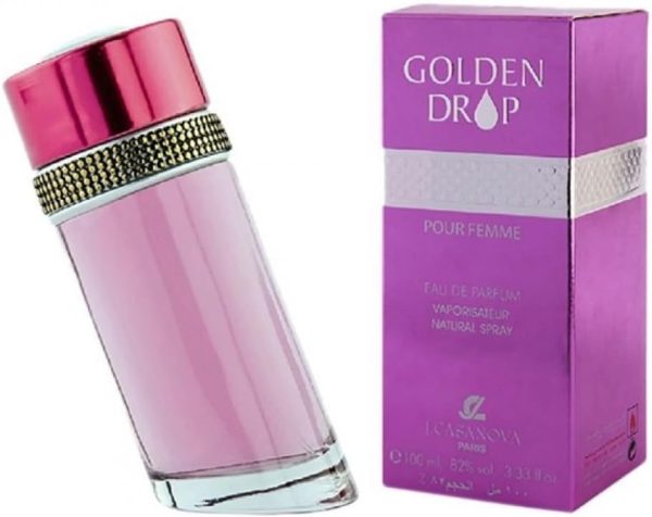 ⁦J.Casanova Golden Drop Eau de Parfum for Women, 100ml⁩ - الصورة ⁦2⁩