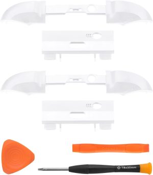 Bumpers Replacement LB RB Button for Xbox Series X/S Controllers (2 white)