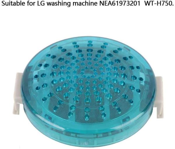 ⁦شبكة فلتر وبر بلاستيكي قوي ومتين لغسالة ال جي NEA61973201 WT H750 الوضع الافتراضي⁩ - الصورة ⁦4⁩