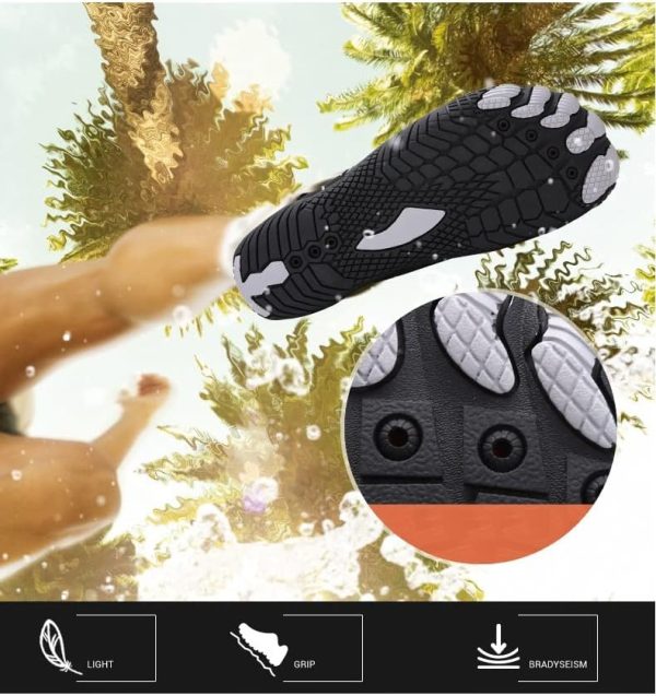 ⁦Unisex Summer Water Sports Non Slip Shoes for Swimming Diving Kayaking Yoga⁩ - الصورة ⁦5⁩