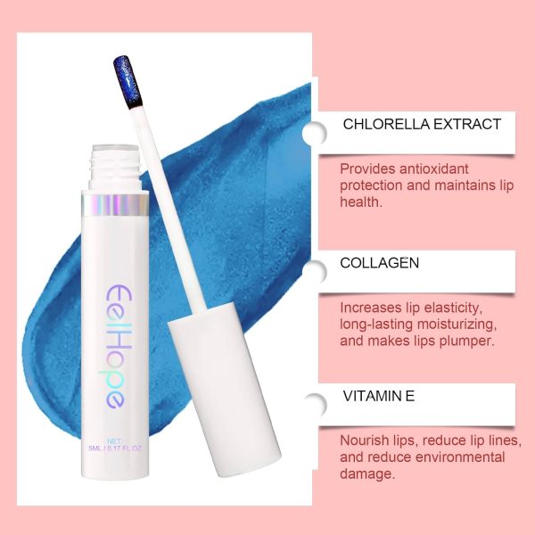 ⁦Smudge-Proof Peel-Off Lip Stain lipstick, Tear Off Lip Gloss, Long Lasting, Waterproof And Transfer Proof, Moisturizing And Nourishing Peel-Off Lip Stain Lip, And Non Stick Cup Portable Lip Care⁩ - الصورة ⁦8⁩