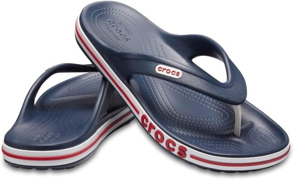 ⁦Crocs Men's and Women's Bayaband Flip Flop | Casual Beach Sandal | Shower Shoe unisex-adult Flip-Flop⁩ - الصورة ⁦2⁩