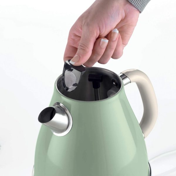 ⁦Ariete Electric Kettle with Filter 1.7L 2000W 220V, Ariete, Green, 2869/04⁩ - الصورة ⁦2⁩