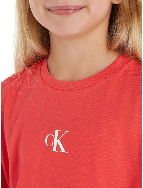 ⁦Calvin Klein Jeans Girls S/S T-Shirts T-Shirt⁩ - الصورة ⁦5⁩