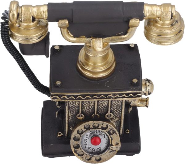 Retro Telephones Model, Decorative Fine Details Sturdy Vintage Telephone Model for Home (Genericpwmhe4319r-12)