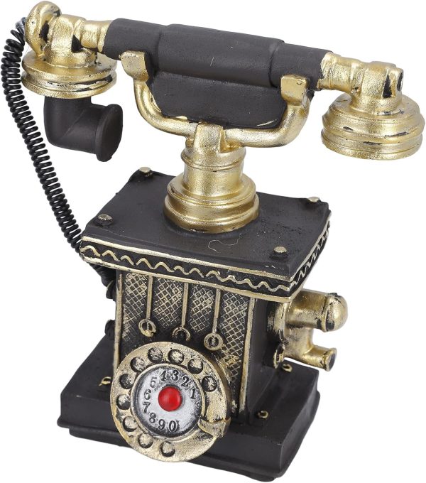 ⁦Retro Telephones Model, Decorative Fine Details Sturdy Vintage Telephone Model for Home (Genericpwmhe4319r-12)⁩ - الصورة ⁦2⁩