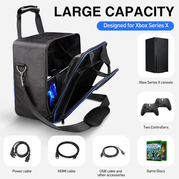 ⁦Travel Bag Case Storage Bag for Xbox Series X Console⁩ - الصورة ⁦2⁩