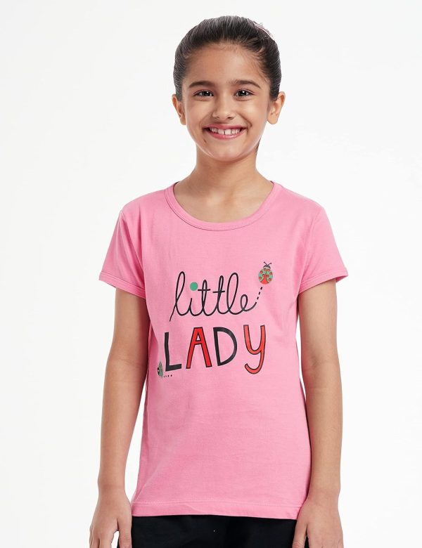 ⁦T2F girls Girls Tshirt T-Shirt (pack of 5)⁩ - الصورة ⁦4⁩