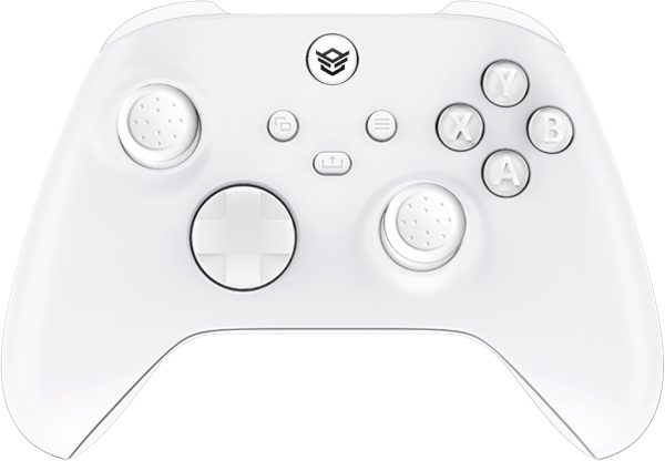 ⁦HEXGAMING ADVANCE Wireless Pro Controller for Xbox Series X & S, for Xbox One, and for Windows 7/8/10-4 Remappable Back Paddles - Triggers Stop - Interchangeable Thumbsticks - White⁩ - الصورة ⁦2⁩