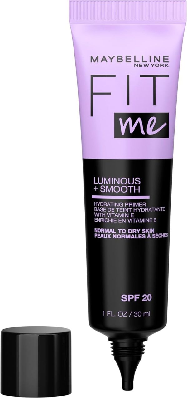 MAYBELLINE New York Fit Me Luminous and Smooth Hydrating Primer, Clear, 30 ml (1er Pack)