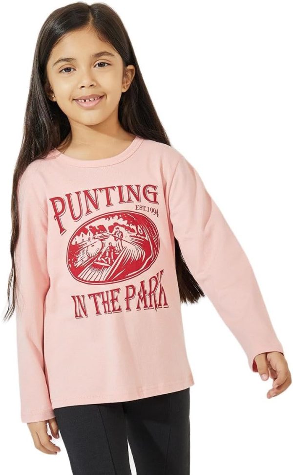 Styli Girls Graphic Print Long Sleeve T-Shirt