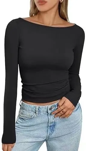 1736739174 ALMEKAQUZ Womens Long Sleeve T Shirts Scoop Neck Slim Fit jpg