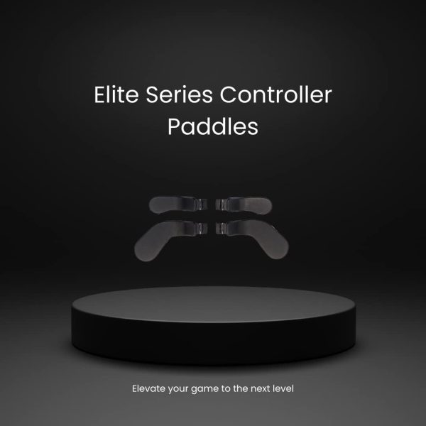 ⁦Elite Controller Paddles (Black), 4pc. Set of Replacement Paddles for Xbox Elite Controller Series 2 - Stainless Steel - BLACK⁩ - الصورة ⁦2⁩