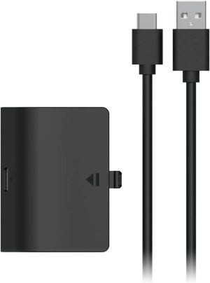 عبوة بطارية قابلة لاعادة الشحن لجهاز Xbox Series X&S مع كابل شحن USB ومؤشر LED 800 مللي امبير في الساعة