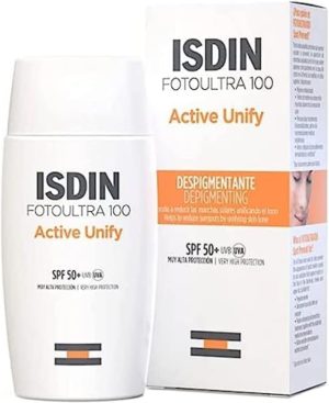 سائل فوتو الترا 100 اكتيف يونيفاي فيوجن بعامل وقاية من اشعة الشمس Spf 50+ سعة 50 مل ايسدن مناسدين