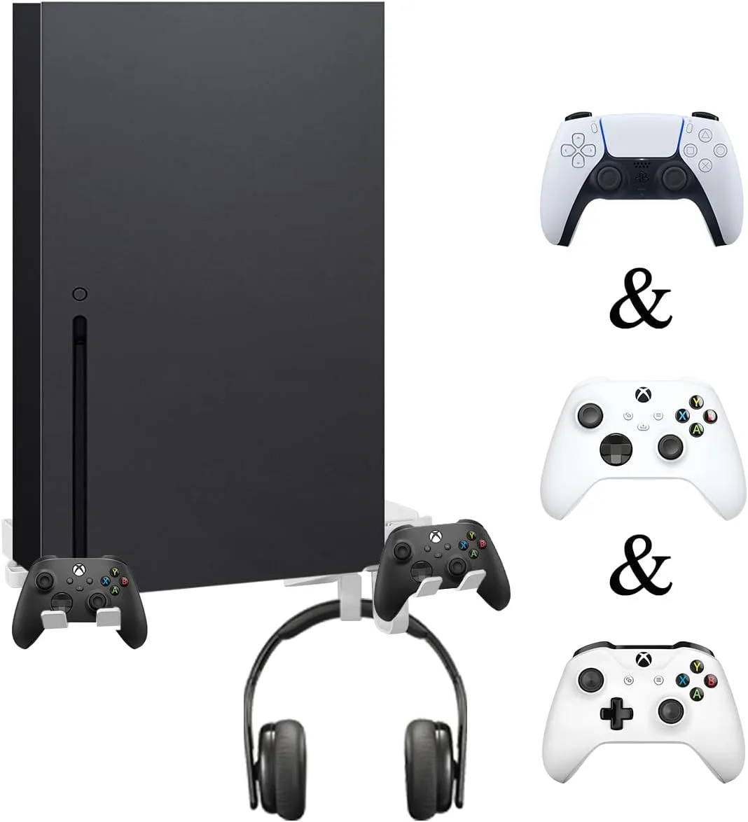 STORAGBT Wall Mount for Xbox Series S/Series X /One S/PS5 (with charging cable)