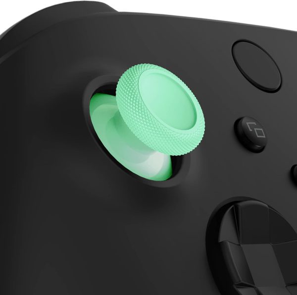 ⁦اكستريم رايت 4 قطع من عصي ابهام بديلة باللون الاخضر الفاتح وزهور الكرز لوحدة تحكم Xbox Series X وS، عصا تحكم انالوج مخصصة لجهاز Xbox One S/X وXbox One وXbox One Elite⁩ - الصورة ⁦2⁩