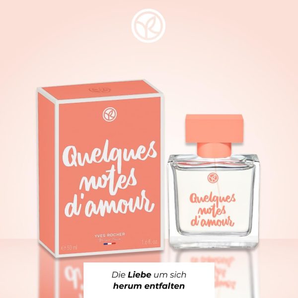 ⁦عطر او دي بارفان كويلك نوتس دامور من ايف روشيه السعودية 50 مل - اتيرنال روز للنساء⁩ - الصورة ⁦2⁩