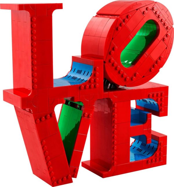 ⁦مجموعة بناء للبالغين LOVE من ليغو آرت، نشاط إبداعي للبالغين مع نموذج قابل للبناء لمحبّي الفنون والتصميم، فكرة ديكور منزلي من قطعة عرض LOVE، هدية عيد الحب أو عيد الأم، هدية رائعة للأزواج 31214⁩ - الصورة ⁦8⁩