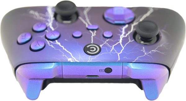 ⁦Designer Series Custom Wireless Controller for PC, Windows, Xbox Series X/S & Xbox One - Multiple Designs Available (Stormy Skies w/Chameleon Inserts)⁩ - الصورة ⁦3⁩