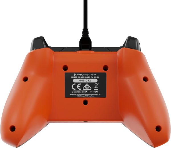 ⁦PDP 049-012-GO Gaming Controller Black, Orange USB Gamepad Analogue/Digital PC, Xbox, Xbox One X, Xbox Series S, Xbox Series X⁩ - الصورة ⁦5⁩