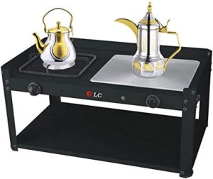 سخان دلال قهوة والشاي غاز وكهرباء أسود DLC-5538