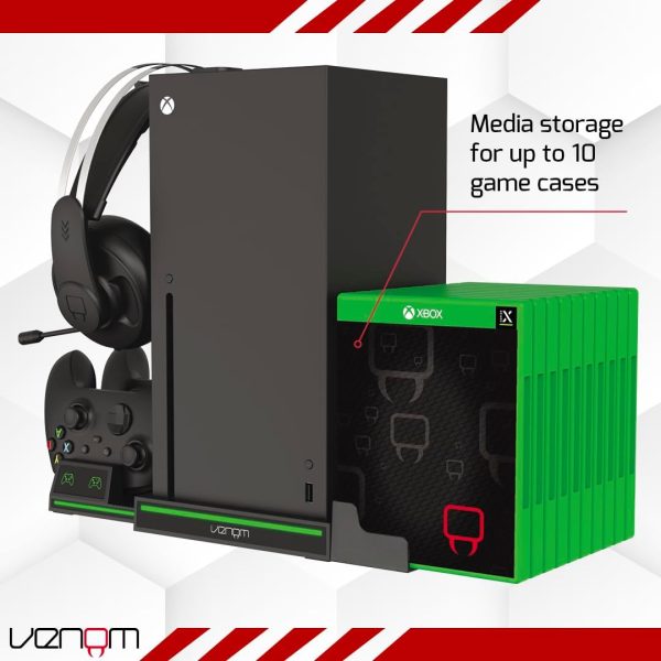 ⁦قاعدة شحن لجهاز اكس بوكس X من فينوم (اكس بوكس X)، USB، أسود⁩ - الصورة ⁦6⁩