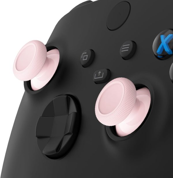 ⁦اكستريم رايت 4 قطع من عصي ابهام بديلة باللون الاخضر الفاتح وزهور الكرز لوحدة تحكم Xbox Series X وS، عصا تحكم انالوج مخصصة لجهاز Xbox One S/X وXbox One وXbox One Elite⁩ - الصورة ⁦4⁩