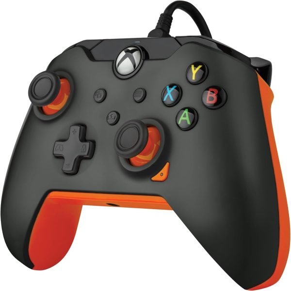 ⁦PDP 049-012-GO Gaming Controller Black, Orange USB Gamepad Analogue/Digital PC, Xbox, Xbox One X, Xbox Series S, Xbox Series X⁩ - الصورة ⁦2⁩
