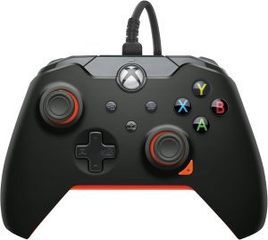 PDP 049-012-GO Gaming Controller Black, Orange USB Gamepad Analogue/Digital PC, Xbox, Xbox One X, Xbox Series S, Xbox Series X