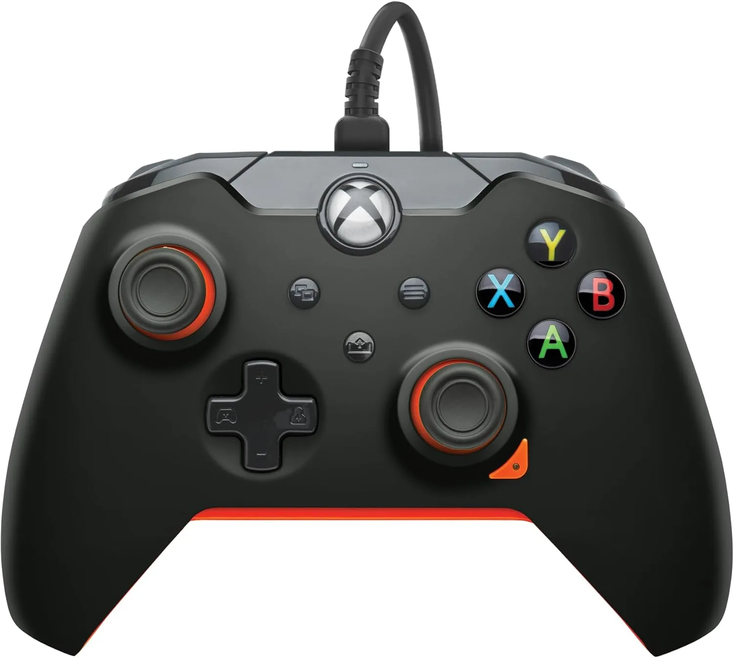 PDP 049-012-GO Gaming Controller Black, Orange USB Gamepad Analogue/Digital PC, Xbox, Xbox One X, Xbox Series S, Xbox Series X