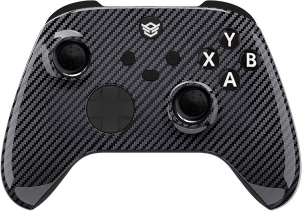 ⁦HEXGAMING ADVANCE Wireless Controller for Xbox Series X & S, for Xbox One, and for Windows 7/8/10-4 Remappable Back Buttons - Triggers Stop - Interchangeable Thumbsticks - Graphite Black Silver⁩ - الصورة ⁦2⁩