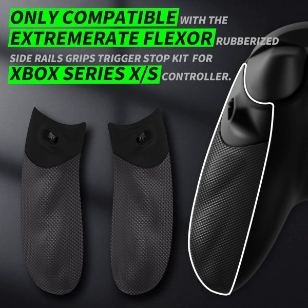 ⁦eXtremeRate Turn Flexor Handle Grips Trigger Stop Kit to Clicky Version - DIY Replacement Clicky Kit for Xbox Series X & S Controller Flexor Trigger Stopper Side Rail Grips - Without Shells⁩ - الصورة ⁦3⁩