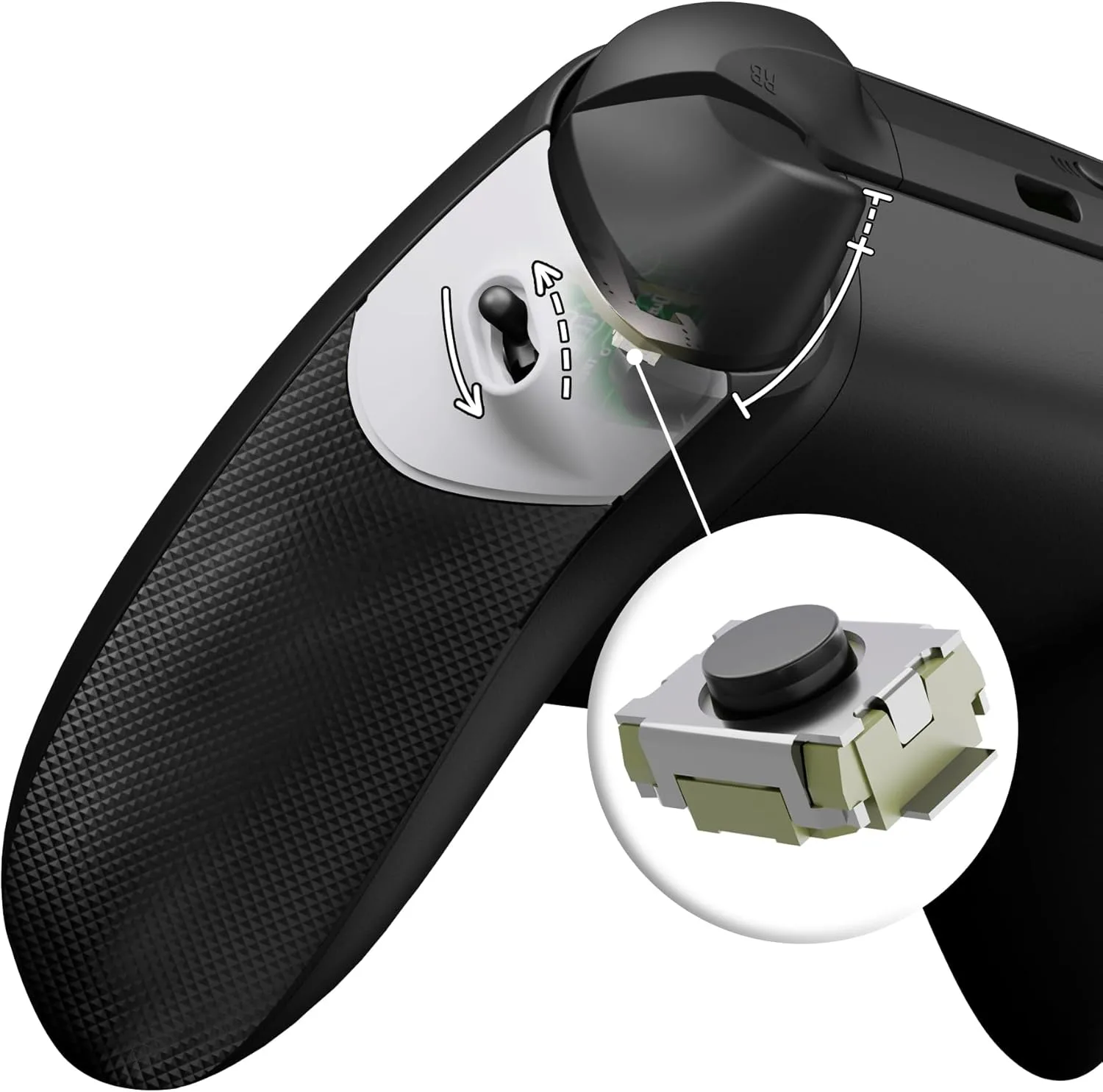 مجموعة مقابض مطاطية مطاطية من اكستريم ريت لوحدة تحكم Xbox Series X & S لذراع تحكم Xbox Series X & S ، مقابض مريحة مضادة للانزلاق بلون ابيض