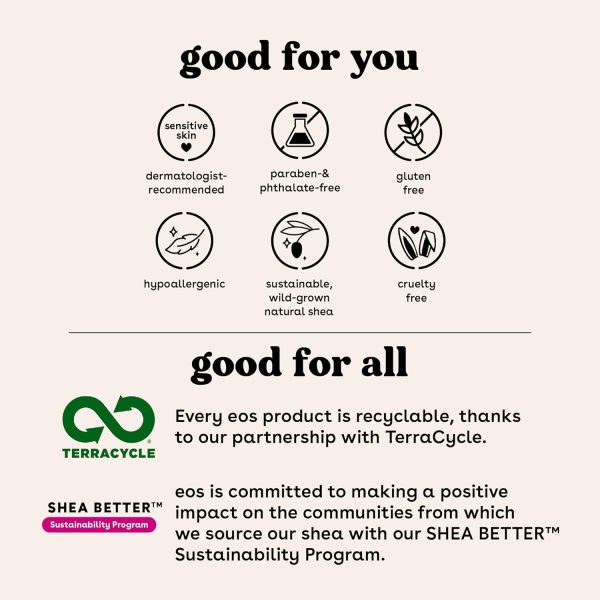 ⁦بلسم العناية بالشفاه العضوي من eos USDA لترطيب الشفاه الجافة، طبيعي 100% وخالي من الغلوتين، ترطيب يدوم طويلاً، حبوب الفانيليا، 0.28 أونصة، عبوة من قطعتين⁩ - الصورة ⁦6⁩