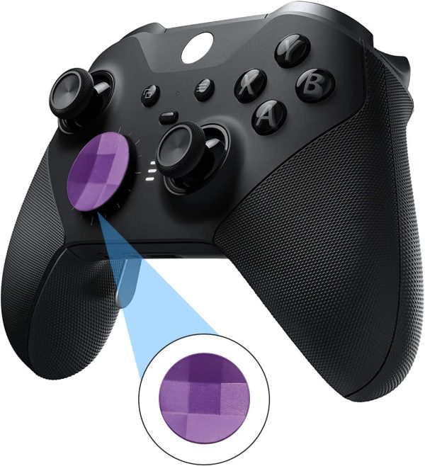 ⁦اي-مودز جيمنغ ازرار زناد بديلة على شكل حرف D لذراع تحكم Xbox Elite سلسلة 2 موديل 1797 وسلسلة ايليت 2 كور ووحدة تحكم Xbox Elite موديل 1698 (4+2 - ارجواني)⁩ - الصورة ⁦2⁩