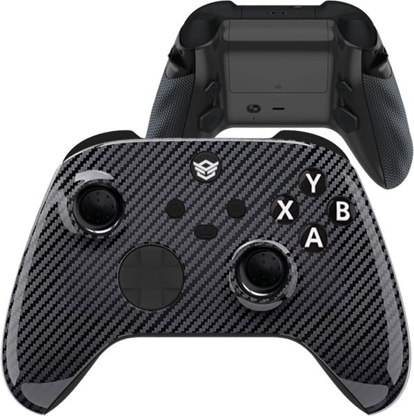 HEXGAMING ADVANCE Wireless Controller for Xbox Series X & S, for Xbox One, and for Windows 7/8/10-4 Remappable Back Buttons - Triggers Stop - Interchangeable Thumbsticks - Graphite Black Silver