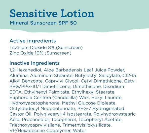⁦الأزرق السحلية الحساسة واقية من الشمس المعدنية مع أكسيد الزنك، SPF 50+، مقاومة للماء، UVA / UVB حماية مع سمارت كاب التكنولوجيا - العطر الحرة، وريف الآمن، أنبوب 3 فلوريدا أوقية (حزمة من 1)، 3.0 اونصة⁩ - الصورة ⁦7⁩