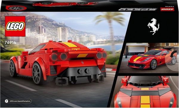 ⁦مجموعة Ferrari 812 Competizione رقم 76914 من LEGO Speed Champions (261 قطعة)، بلاستيك⁩ - الصورة ⁦8⁩