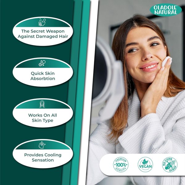 ⁦زبدة الافوكادو العضوية من اولادول ناتشورال المعتمدة وزارة الزراعة الامريكية والمعصورة على البارد الخام النقية غير المكررة الدرجة الممتازة وهي مرطب رائع لتغذية البشرة 7 اونصة⁩ - الصورة ⁦2⁩