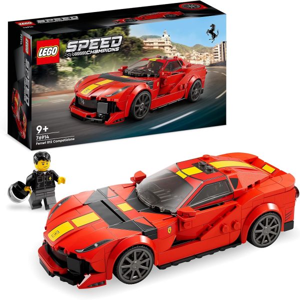مجموعة Ferrari 812 Competizione رقم 76914 من LEGO Speed Champions (261 قطعة)، بلاستيك